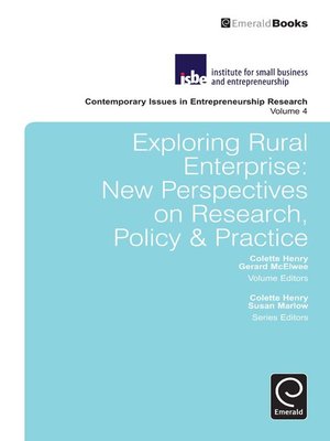 cover image of Contemporary Issues in Entrepreneurship Research, Volume 4